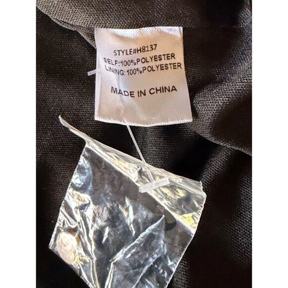 Jodifl Black Swiss Dot Long Sleeve Tiered Whimsygoth Babydoll Dress Large - Picture 6 of 6